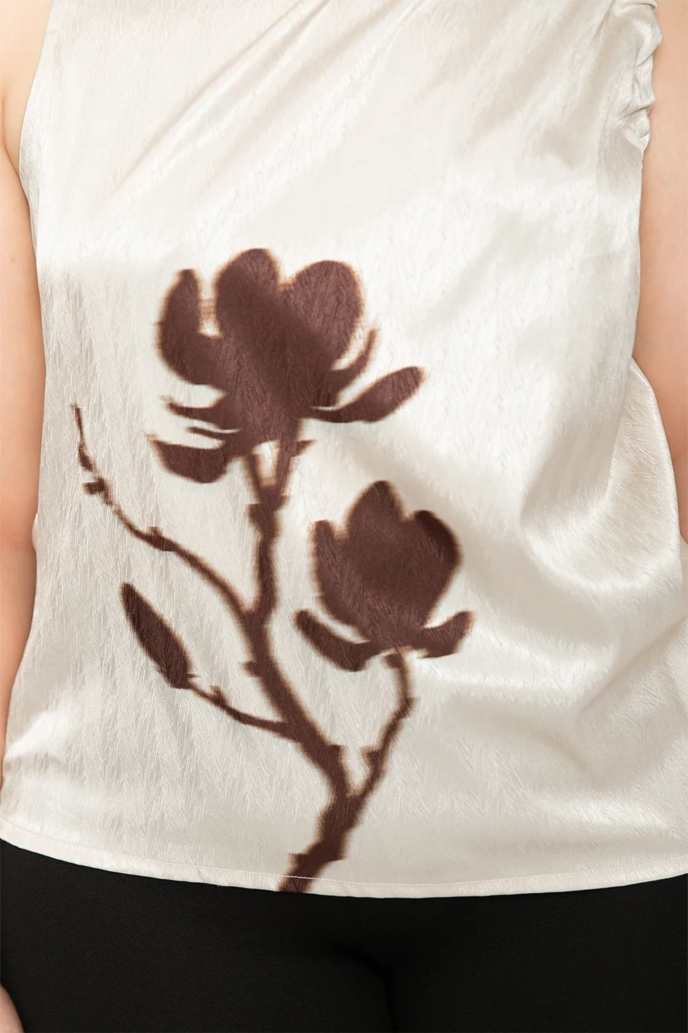 Snowdrop Cream Satin Top