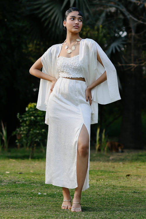 Viva Crinkled Satin Co-ord Set
