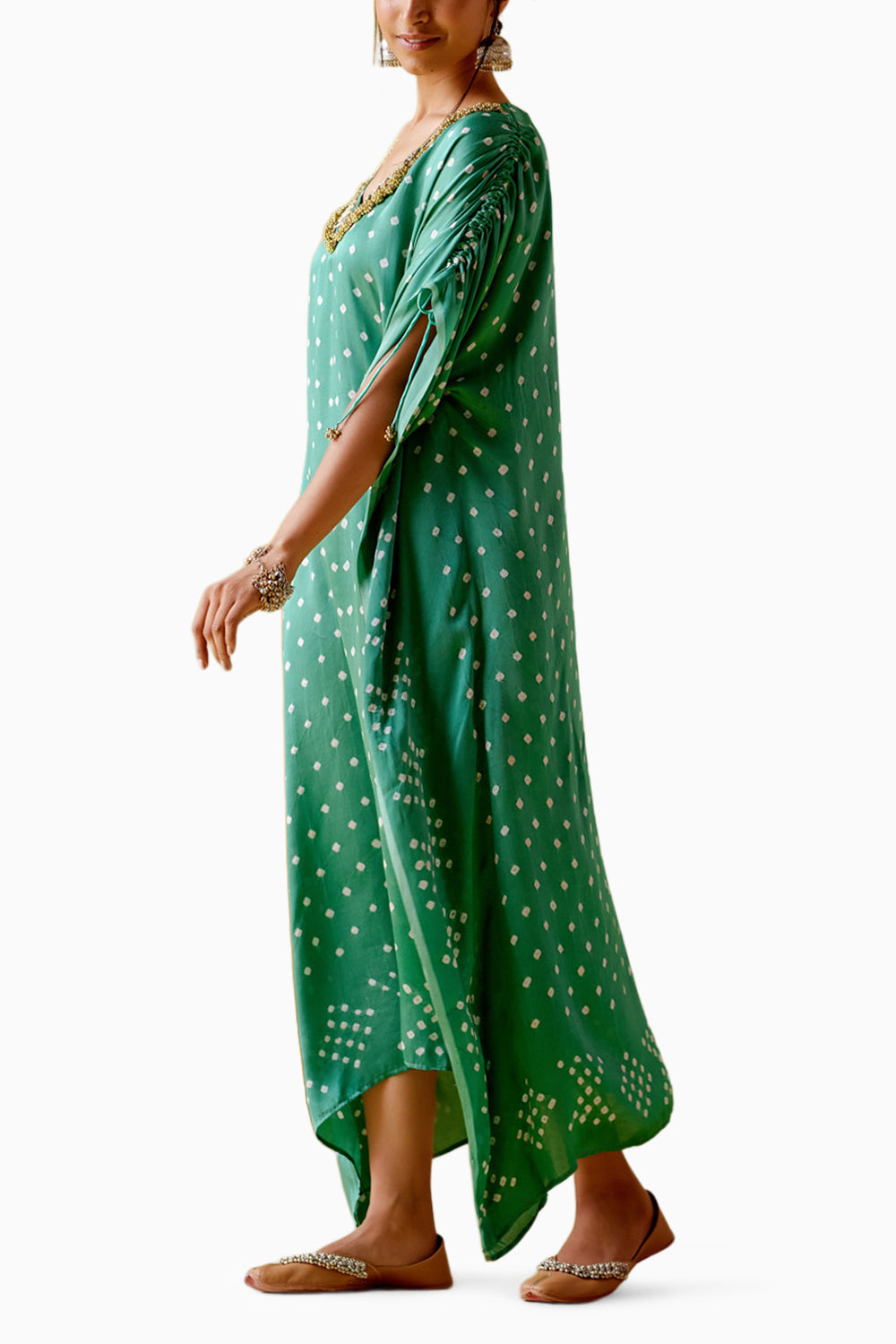 Dakshayani Sage Green Kaftan