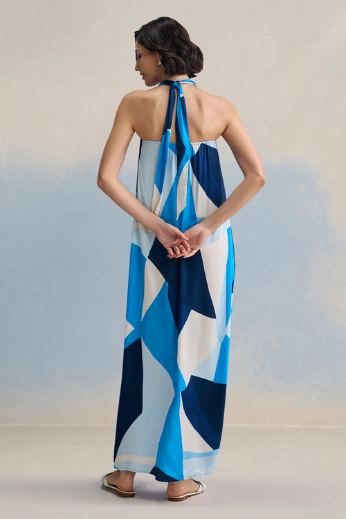 Ocean Wave Maxi Dress