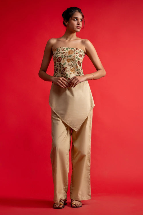 Phool Patti Tube Top and Pants Set