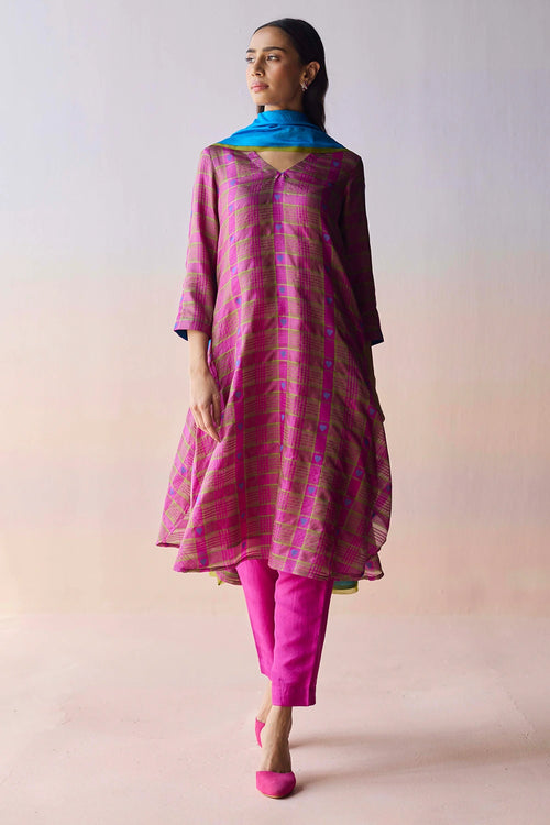 Heartglow Jamdani Kurta Set