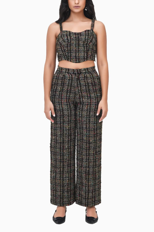 Girls On Wheels Black Top and Pants Set