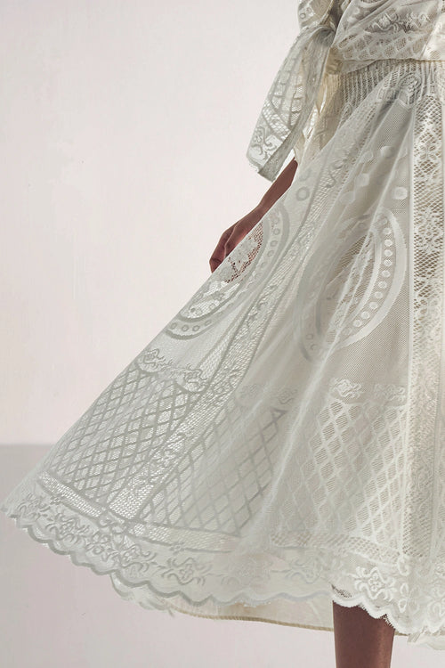 A-Line Lace Skirt