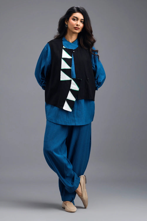 Blue Linen Pants