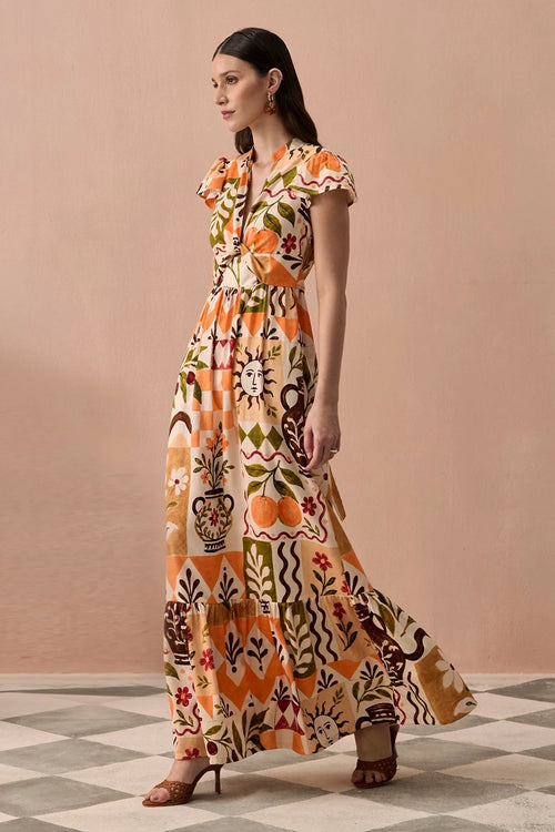 Terracotta Frida Maxi Dress