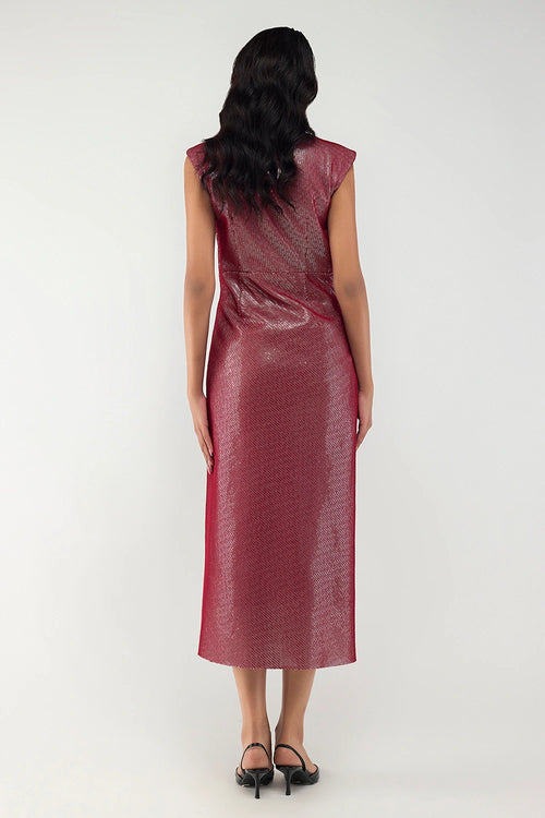 Midnight Mirror Sheath Charcoal Dress