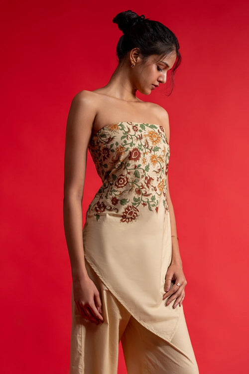 Phool Patti Tube Top and Pants Set