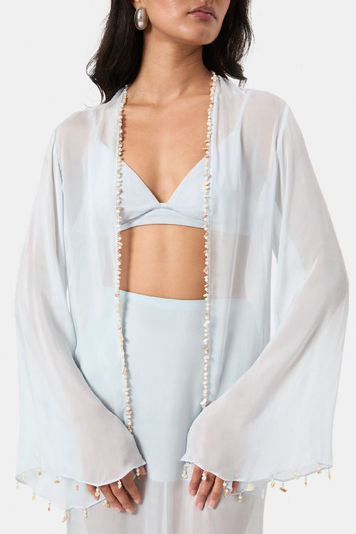 Sky Shell Trim Blouse