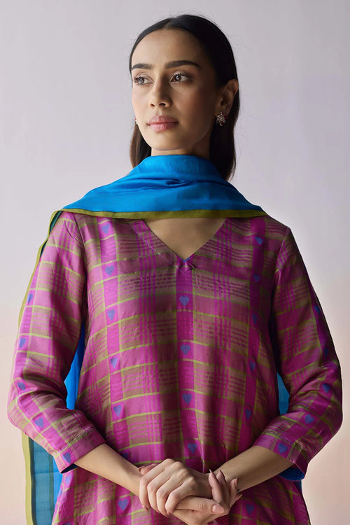 Heartglow Jamdani Kurta Set