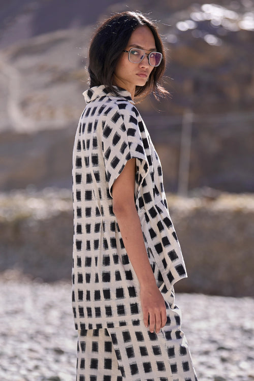 Structured Ikat Shirt
