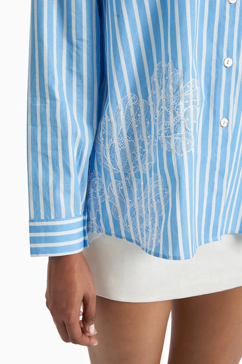 Cloud Lace Stripe Shirt