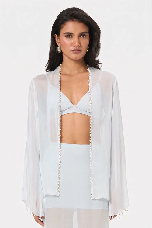 Sky Shell Trim Blouse