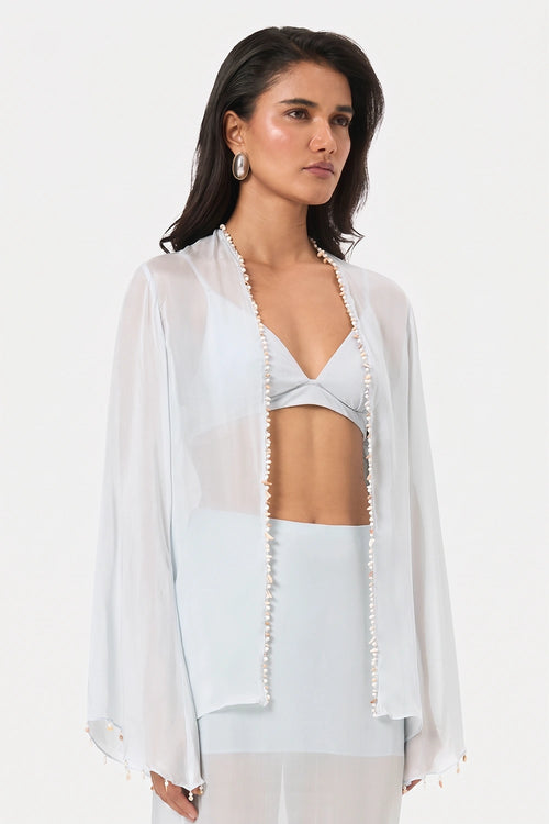 Sky Shell Trim Blouse