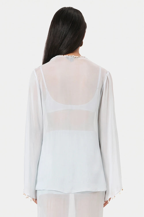 Sky Shell Trim Blouse