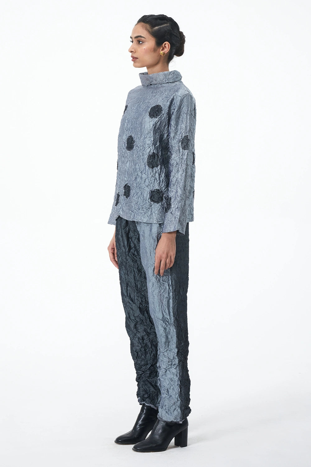 Black Grey Washer's Pants