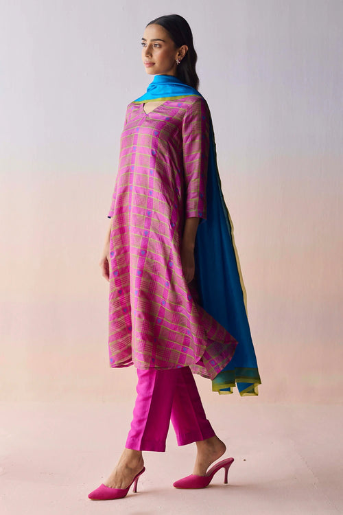 Heartglow Jamdani Kurta Set