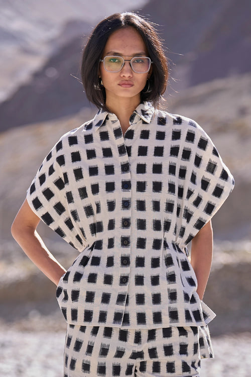 Structured Ikat Shirt