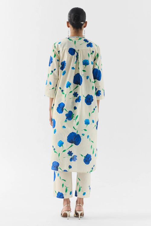 Moss Rose Kurta And Pants Set