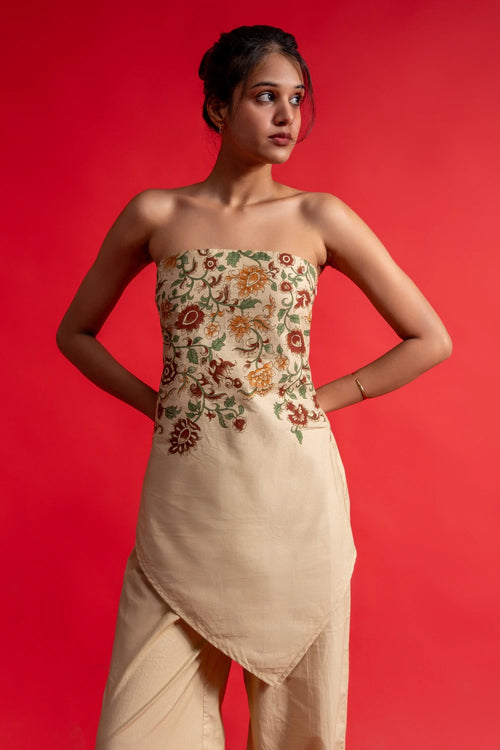 Phool Patti Tube Top and Pants Set