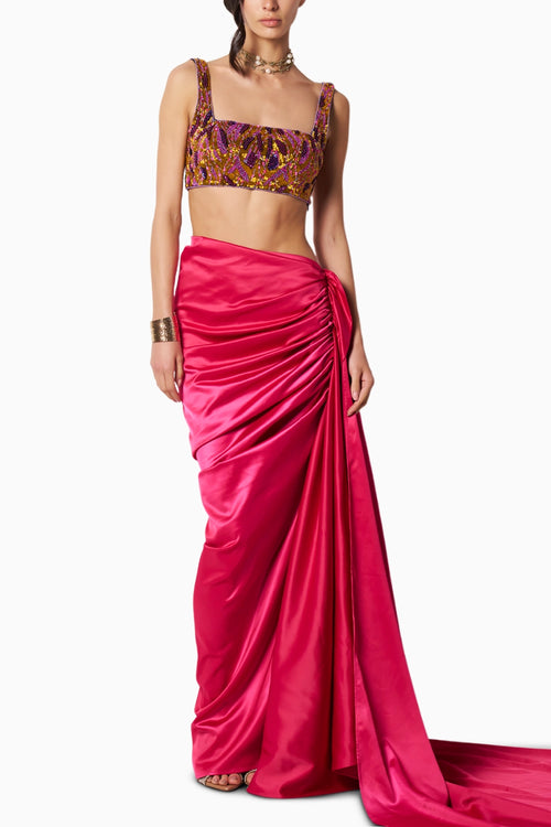 Reef Sunset Blouse With Kyra Skirt & Sara Cape