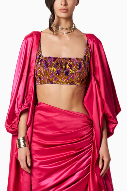 Sara Fuschia Cape