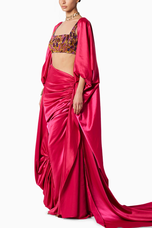 Sara Fuschia Cape