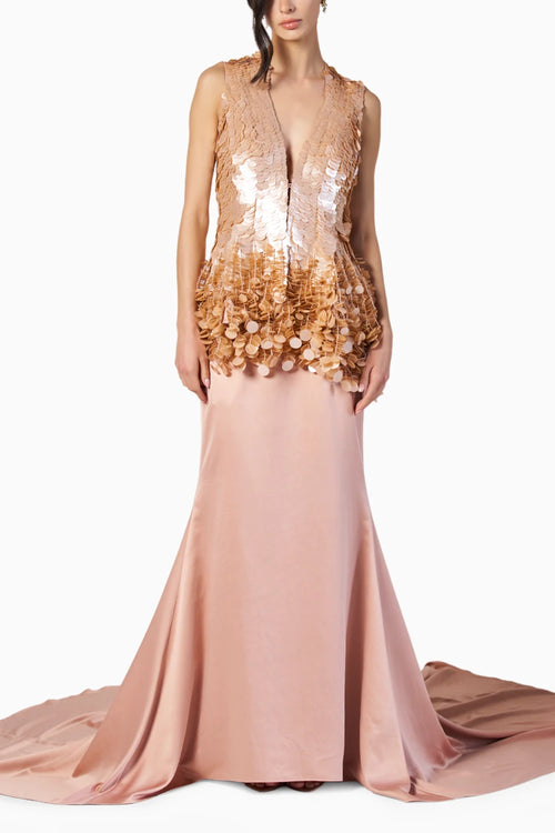 Anaya Peach Skirt