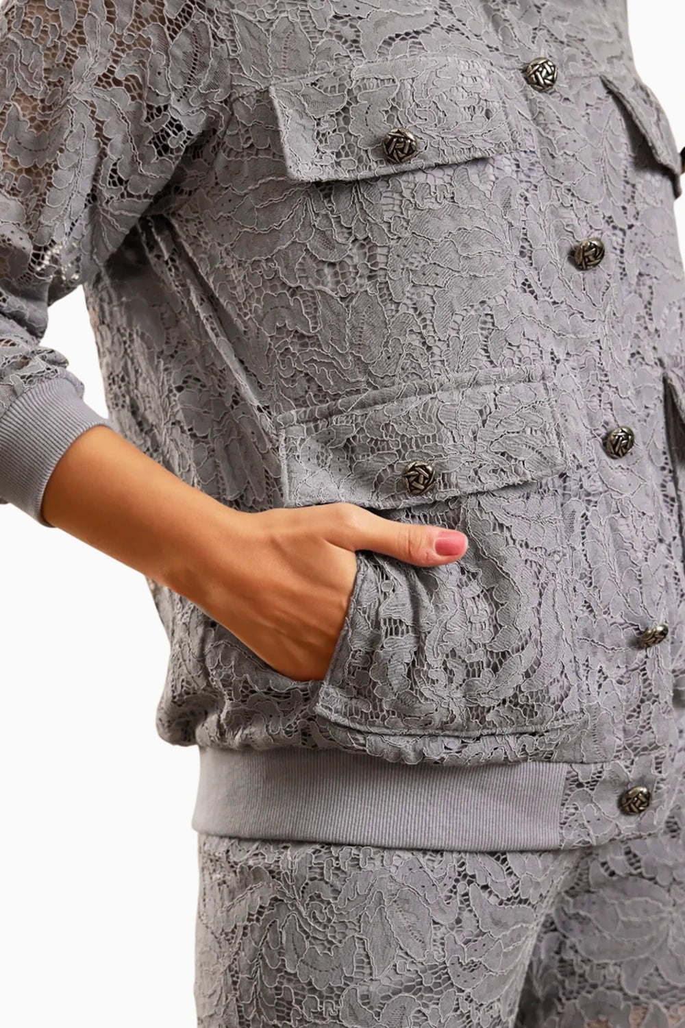 The Grey Lace Co-Ord Set