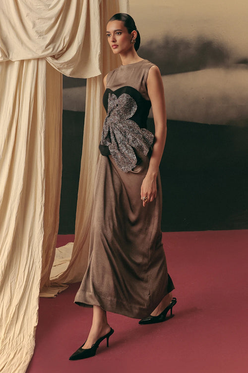 Black Gold Sabel Gown