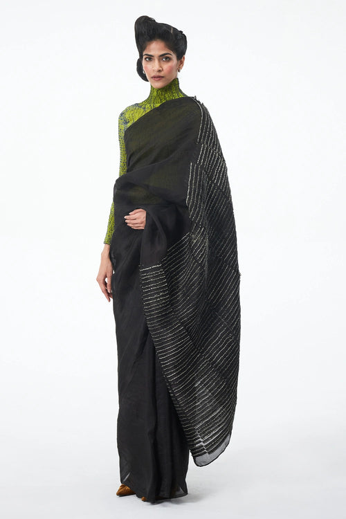 Black Maker's Saree