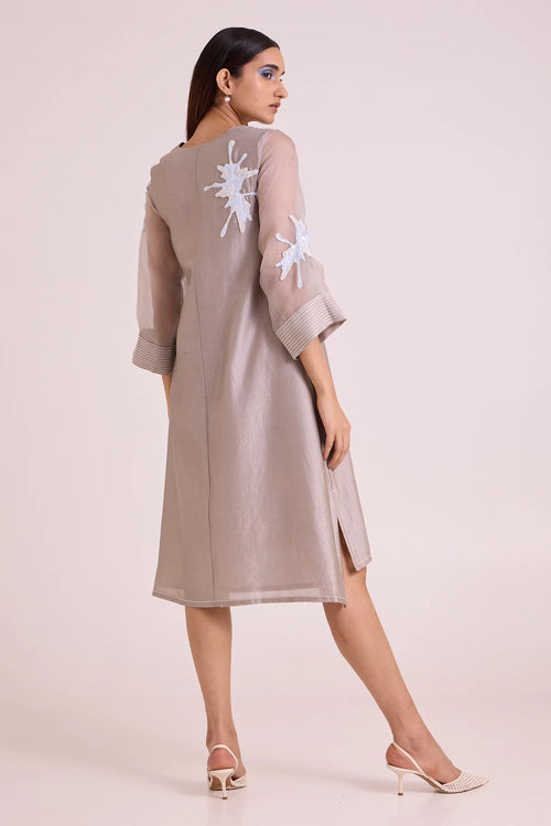 Gracie Graphite With Fern Tunic Dress