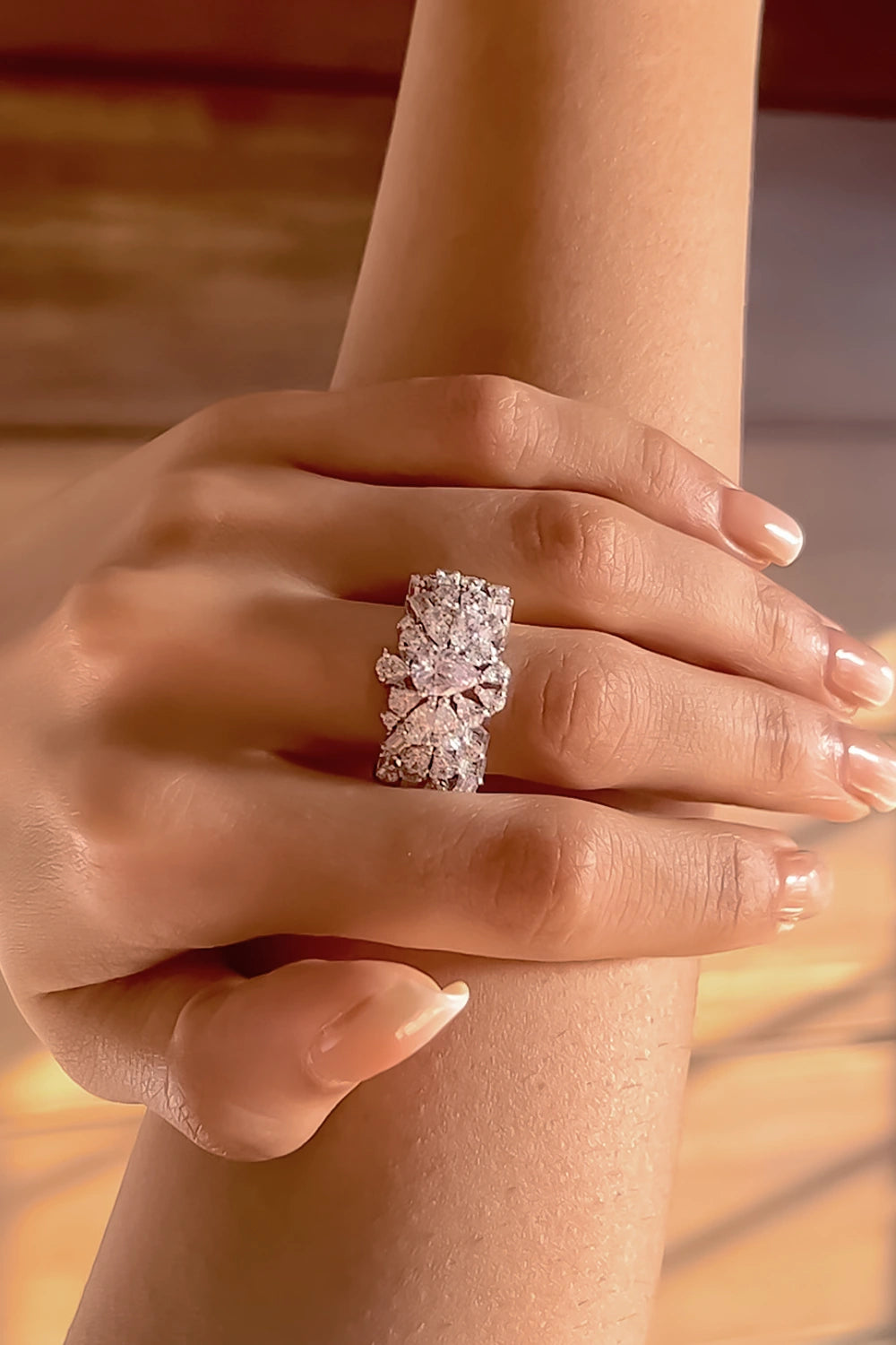 Glittering Horizon Ring