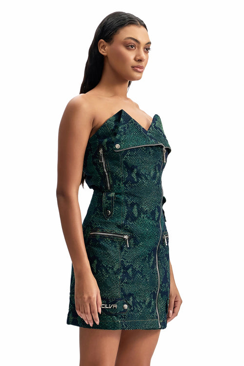 Serpent Biker Dress