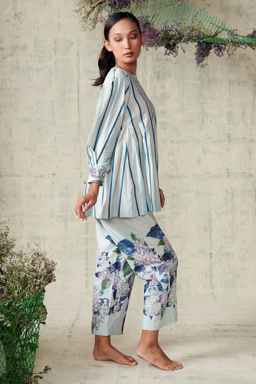 Sky Blue Hydrangea Co-ord Set