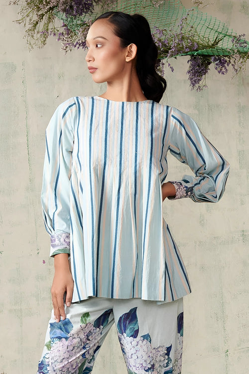 Sky Blue Hydrangea Co-ord Set