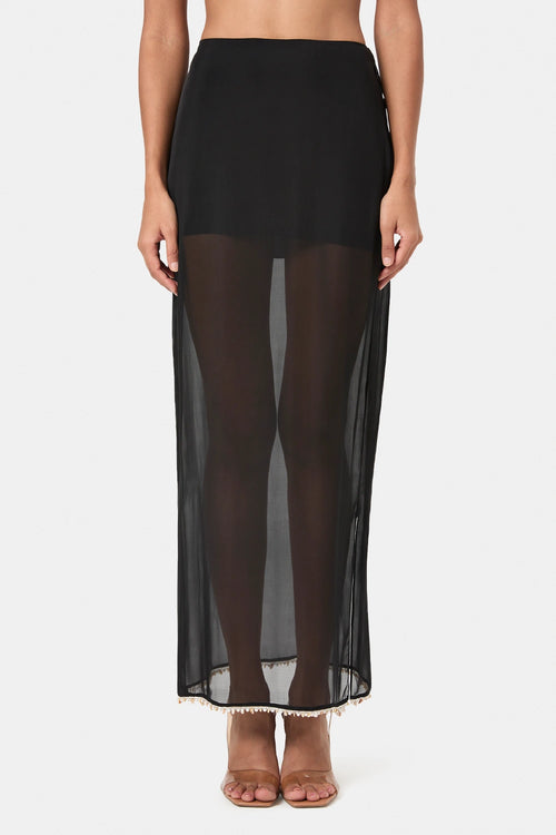 Midnight Shell Trim Skirt