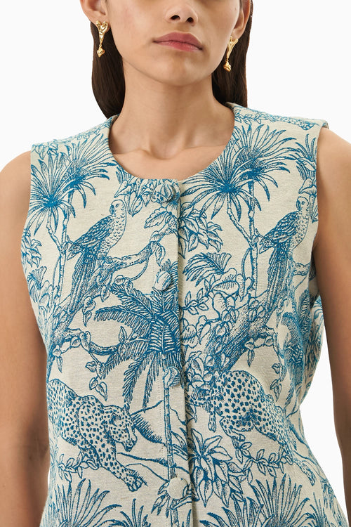 Blue Jungle Jacqurad Jacket