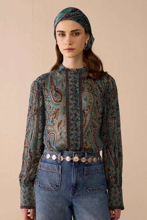 Harper Paisley Blouse