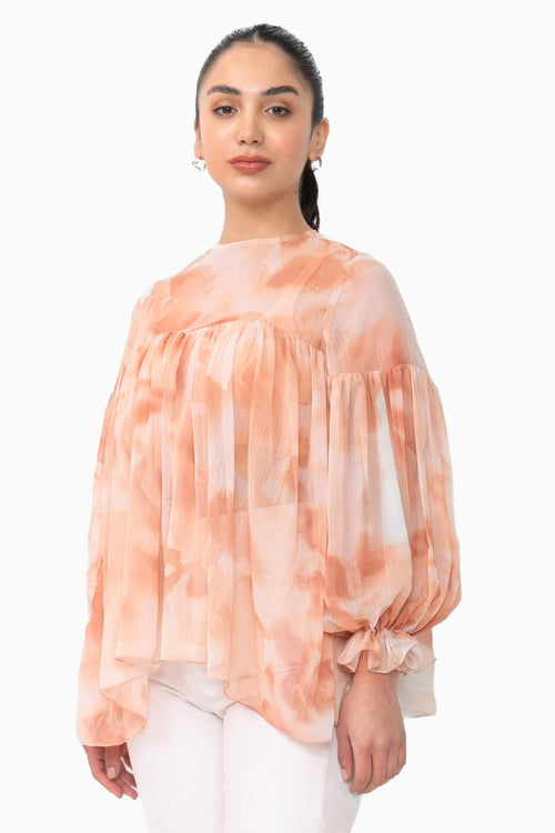 Peach Elva Top