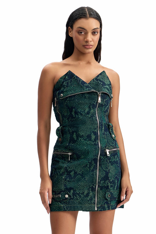 Serpent Biker Dress