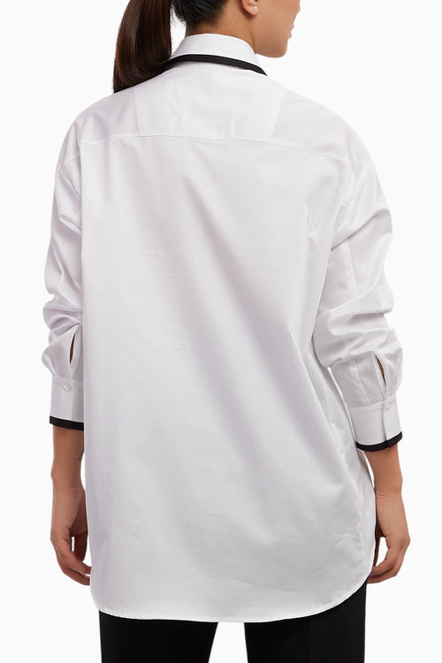 White Tuxedo 2 Pocket Shirt