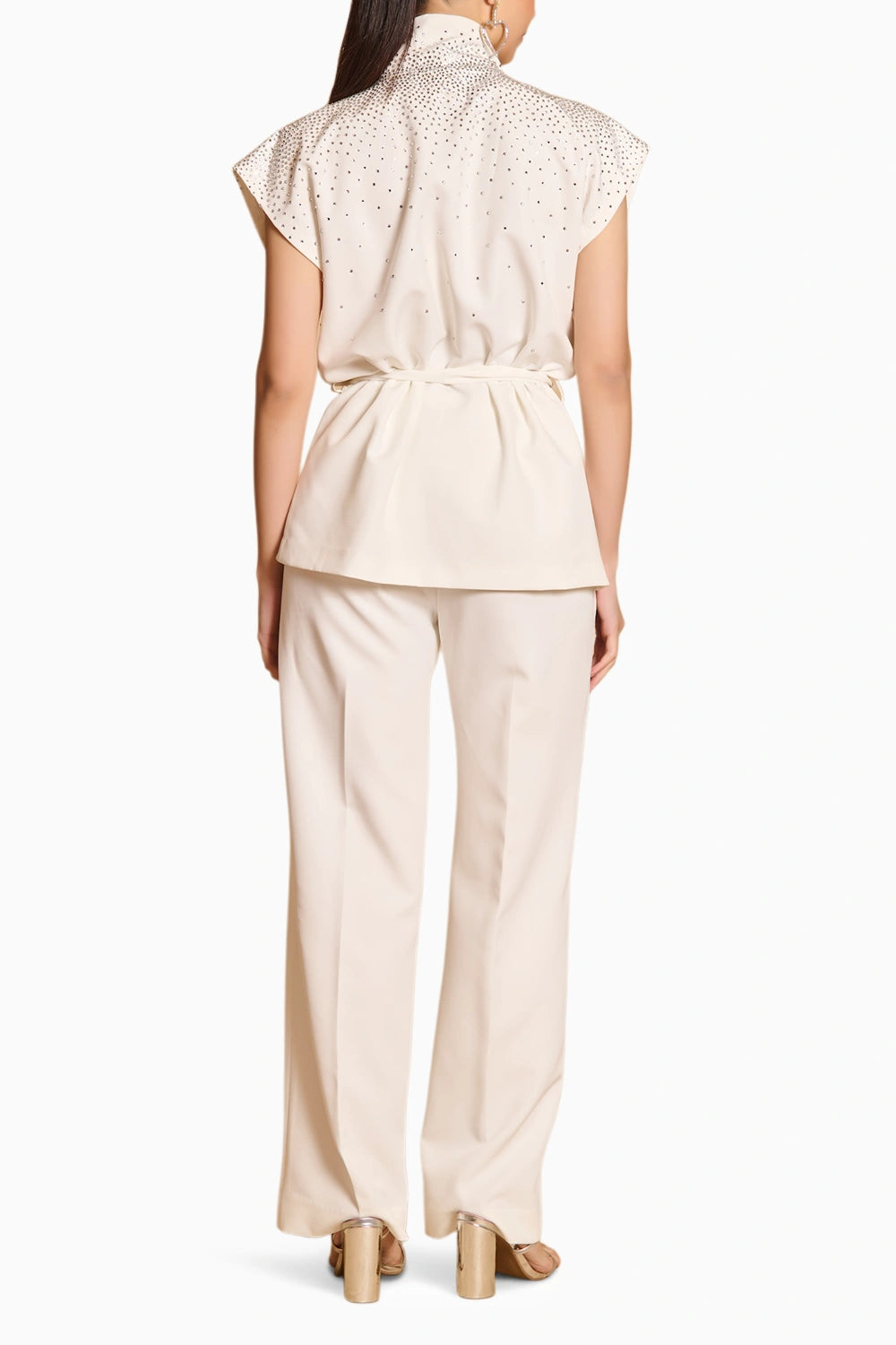 Spectrum Ivory Wrap Jacket Co-ord Set