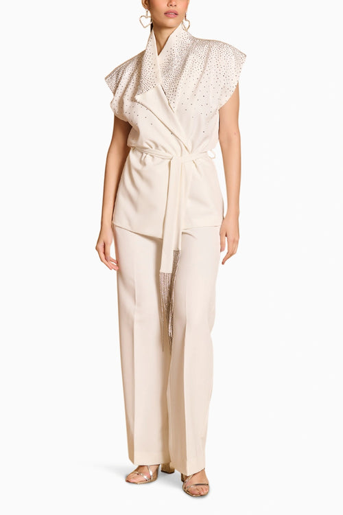Spectrum Ivory Wrap Jacket Co-ord Set