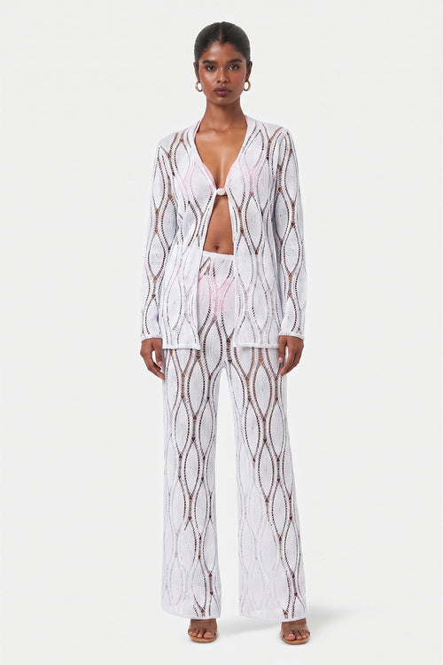 Sky Crochet Trousers
