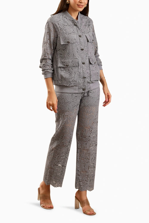 The Grey Lace Co-Ord Set