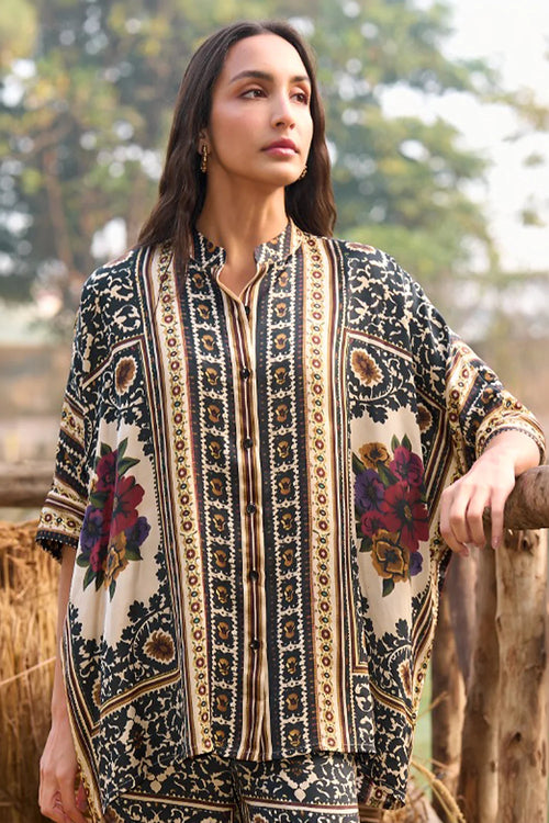 Baroque Printed Boxy Shirt