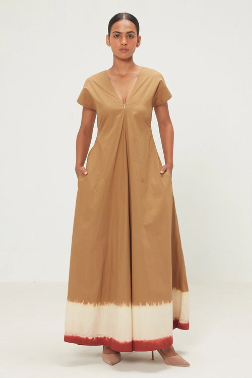 Khaki Brrown Mrida Jumpsuit