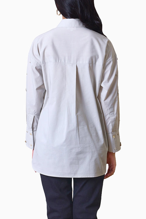 Bejeweled Bee Embellished Shirt