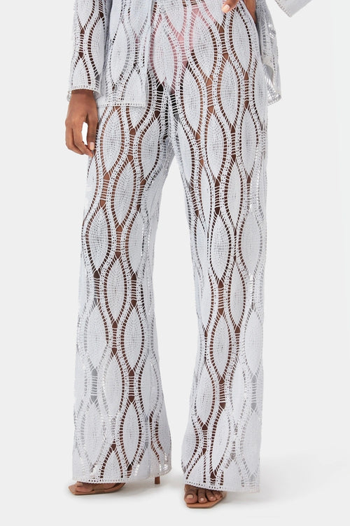 Sky Crochet Trousers